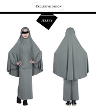 Load image into Gallery viewer, Girl's 2 Piece Jilbab Prayer Dress