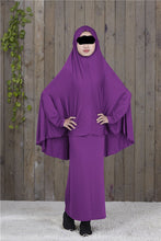 Load image into Gallery viewer, Girl's 2 Piece Jilbab Prayer Dress