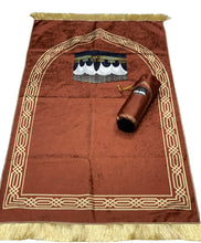 Load image into Gallery viewer, Printed Prayer Mats with Pouch and Tasbeeh

