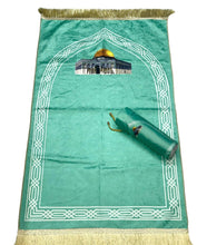 Load image into Gallery viewer, Printed Prayer Mats with Pouch and Tasbeeh
